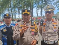 Cegah Balap Liar, Polresta Bengkulu dan Dishub Pasang Rumble Strip di Pantai Panjang