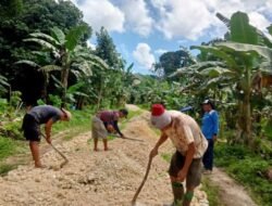 TPK Desa Meok Diduga Kerjakan Jalan dan Gorong-Gorong Asal-Asalan, Warga Angkat Suara