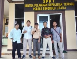 DUGAAN PENGELOLAAN DANA DESA MEOk KEMBALI DISOROT, WARGA ENGGANO LAPOR KE TIPIDKOR POLRES BENGKULU UTARA